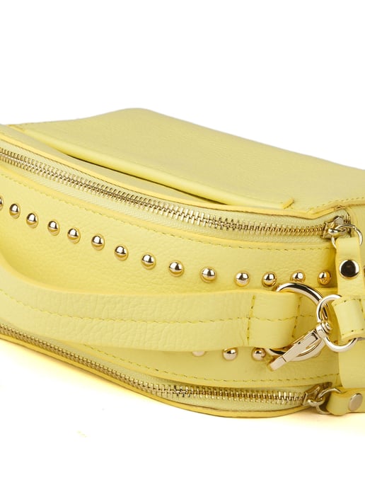 Giulia Monti Schultertasche Zitrone - Image 4
