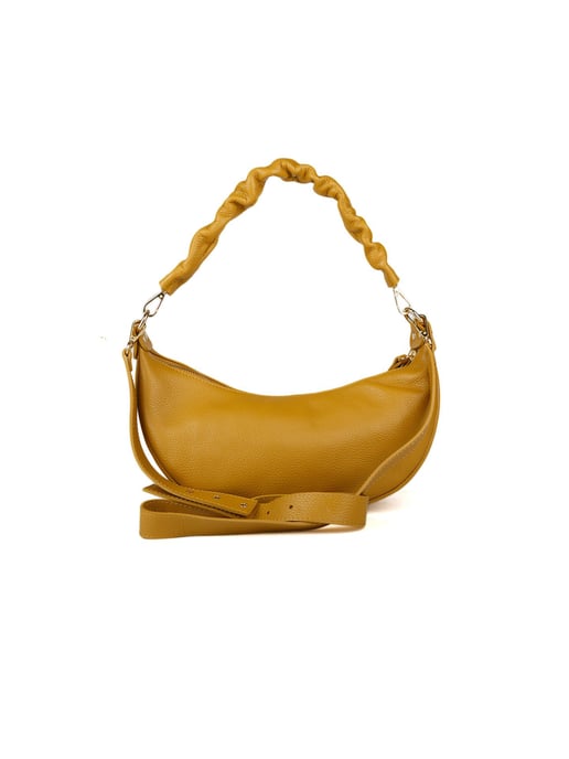 Giulia Monti Schultertasche Senf - Image 3