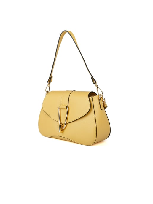 Giulia Monti Schultertasche Ananas Gelb - Image 2
