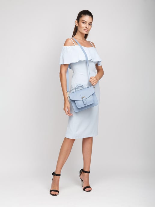 Giulia Monti Schultertasche Himmelblau - Image 5