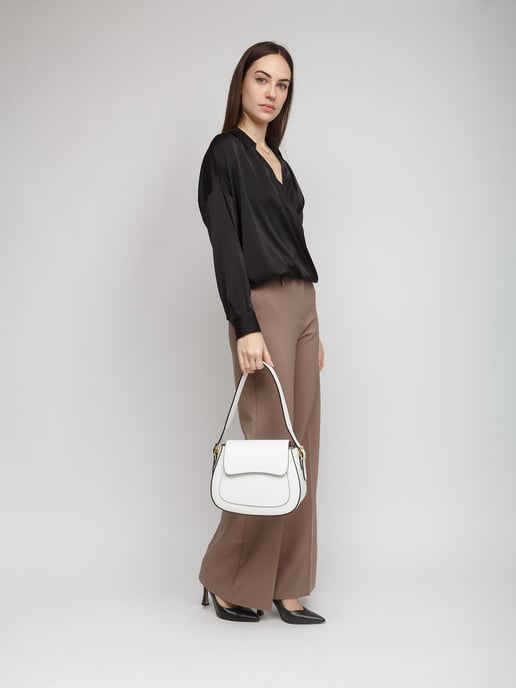 Giulia Monti Schultertasche Weiß - Image 5