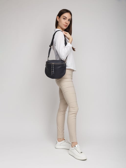 Giulia Monti Schultertasche Nachtblau - Image 5