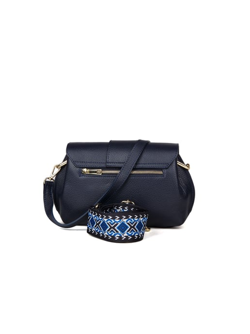 Giulia Monti Schultertasche Nachtblau - Image 3