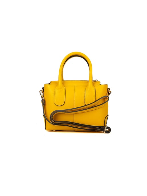 Giulia Monti Schultertasche Safran Gelb - Image 3