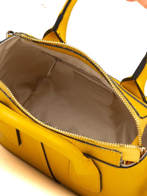 Giulia Monti Schultertasche Safran Gelb - Image 4