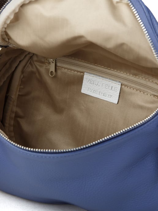 Giulia Monti Schultertasche Kornblumenblau - Image 4