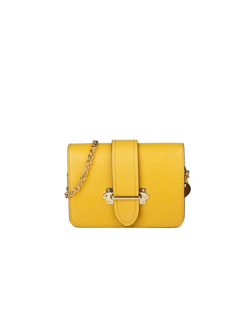 Giulia Monti Schultertasche/Hüfttasche Gelb - Image 1