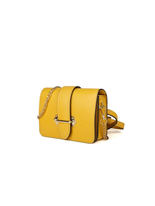 Giulia Monti Schultertasche/Hüfttasche Gelb - Image 2