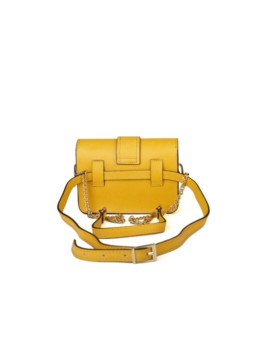Giulia Monti Schultertasche/Hüfttasche Gelb - Image 3