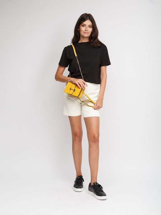 Giulia Monti Schultertasche/Hüfttasche Gelb - Image 5