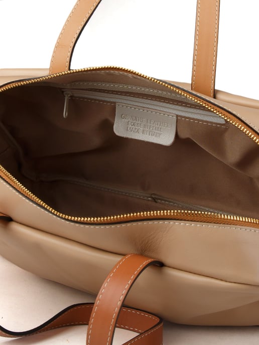 Giulia Monti Schultertasche Petal Hellbraun - Image 4