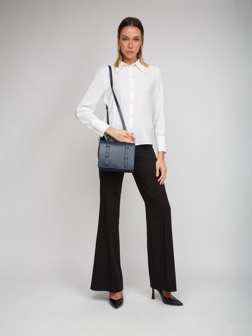Giulia Monti Schultertasche Dunkelblau - Image 5