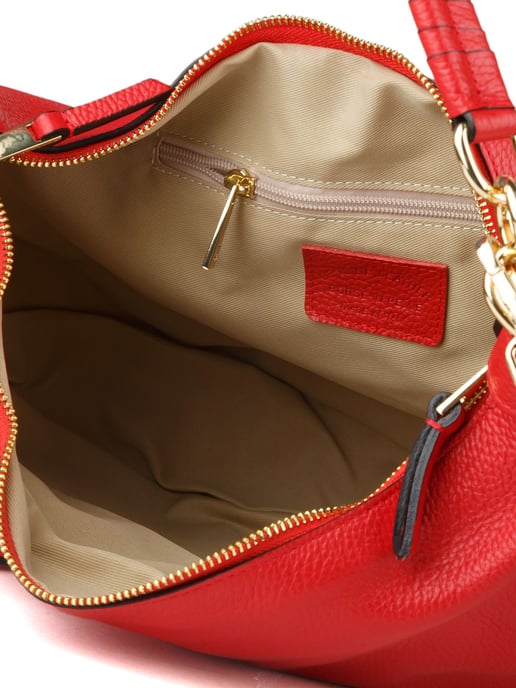 Giulia Monti Schultertasche Klassisches Rot - Image 4