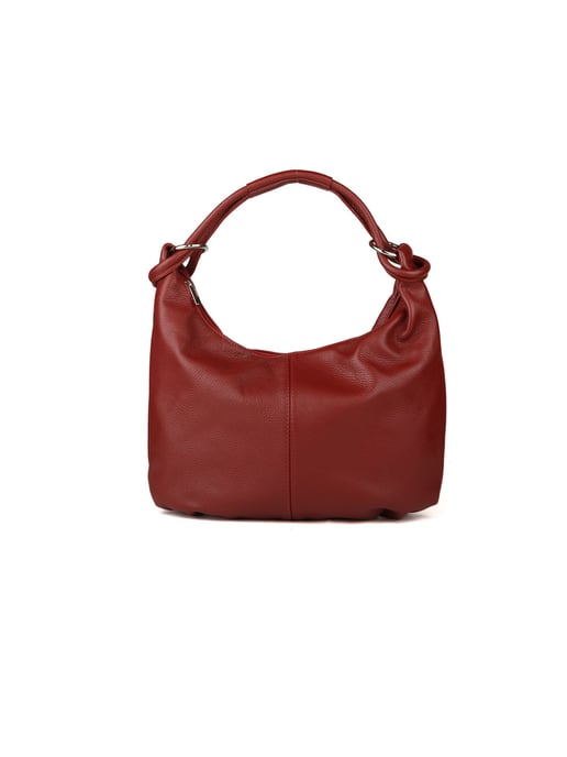 Giulia Monti Schultertasche Burgunderrot - Image 1