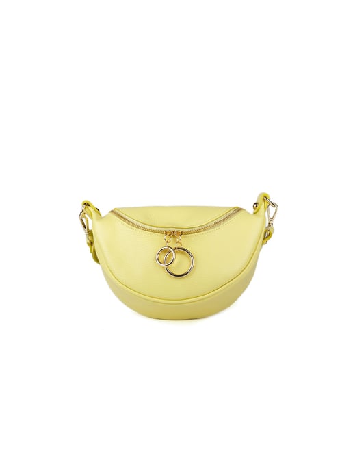 Giulia Monti Schultertasche Zitrone - Image 1