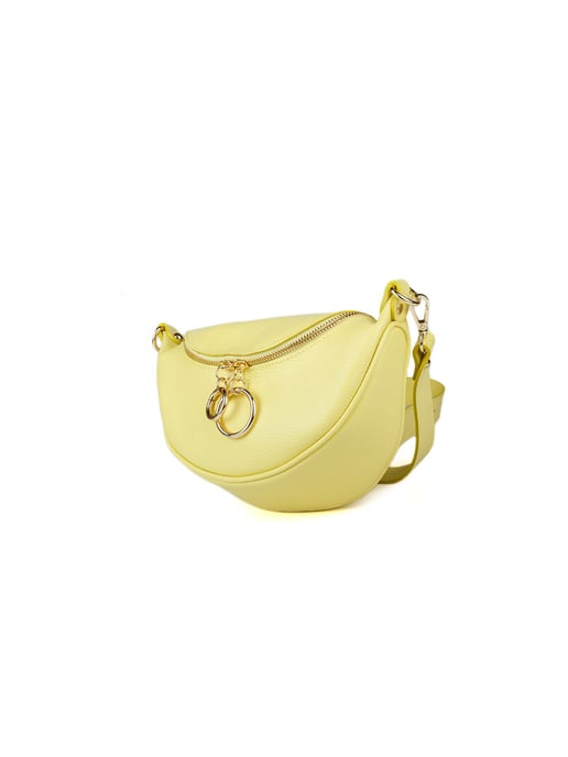 Giulia Monti Schultertasche Zitrone - Image 2