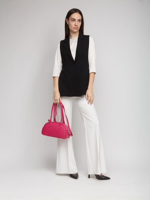 Giulia Monti Schultertasche Fuchsia - Image 5