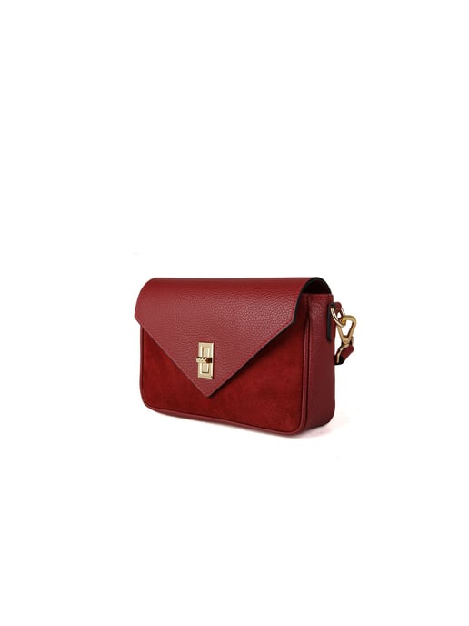 Giulia Monti Schultertasche Dunkelrot - Image 2