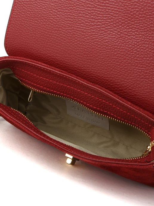 Giulia Monti Schultertasche Dunkelrot - Image 4