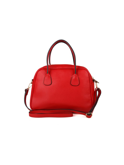 Giulia Monti Schultertasche Klassisches Rot - Image 3