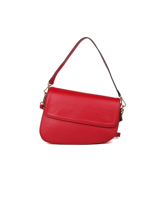 Giulia Monti Schultertasche in Karmesinrot - Image 1