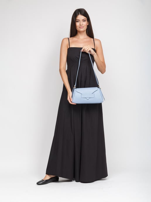 Giulia Monti Schultertasche Himmelblau - Image 5