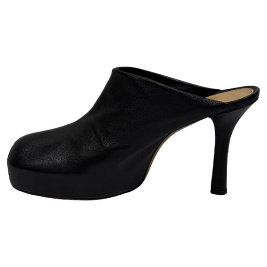 Bottega Veneta Bold Plateau-Mules aus schwarzem Leder - Image 4