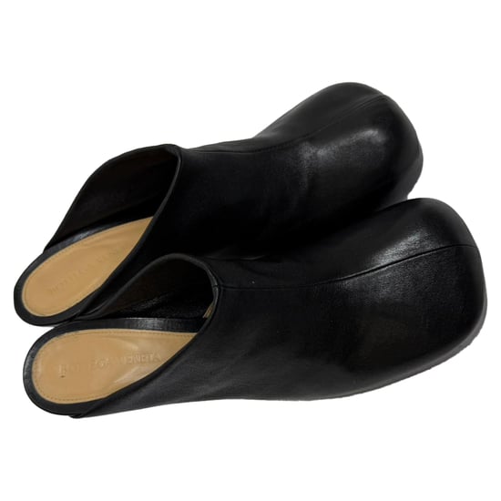 Bottega Veneta Bold Plateau-Mules aus schwarzem Leder - Image 5