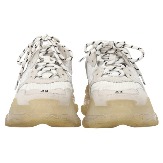 Balenciaga Triple S Clear Sole Sneakers aus weißem Polyester - Image 4