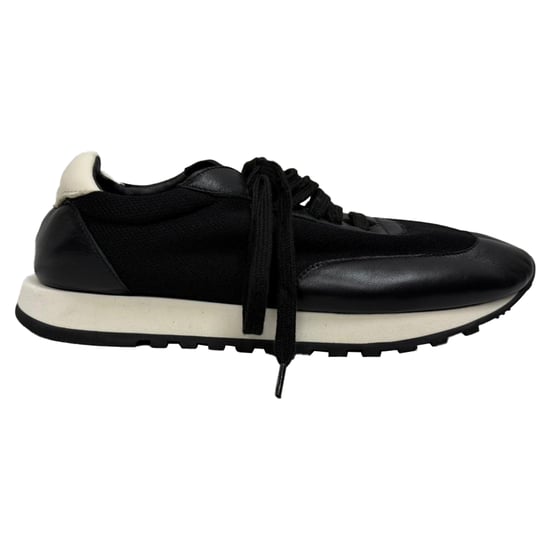 The Row Owen Runner Sneaker aus schwarzem Mesh und Leder - Image 1