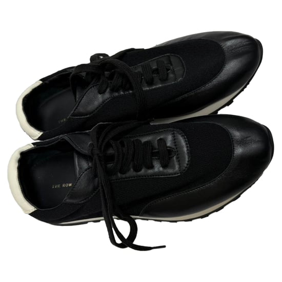 The Row Owen Runner Sneaker aus schwarzem Mesh und Leder - Image 5