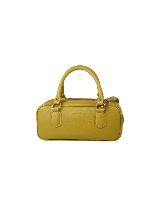 Giulia Monti Schultertasche Senfgelb oder Olive - Image 1