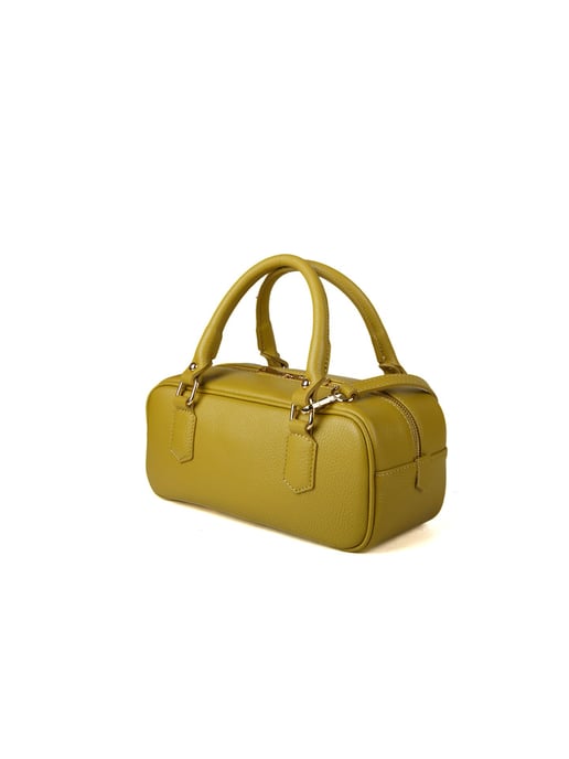 Giulia Monti Schultertasche Senfgelb oder Olive - Image 2
