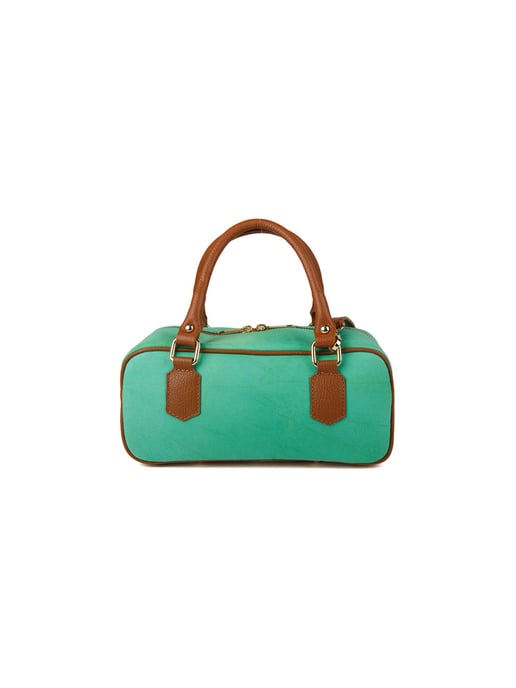 Giulia Monti Schultertasche Meeresschaum Goldbraun - Image 1