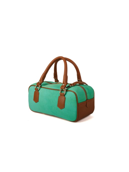 Giulia Monti Schultertasche Meeresschaum Goldbraun - Image 2