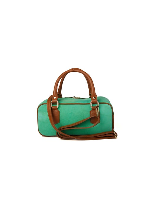 Giulia Monti Schultertasche Meeresschaum Goldbraun - Image 3