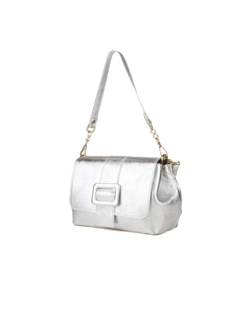 Giulia Monti Schultertasche Silber - Image 2