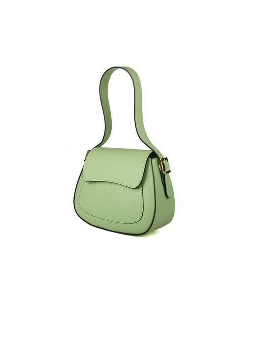 Giulia Monti Schultertasche Hellgrün - Image 2