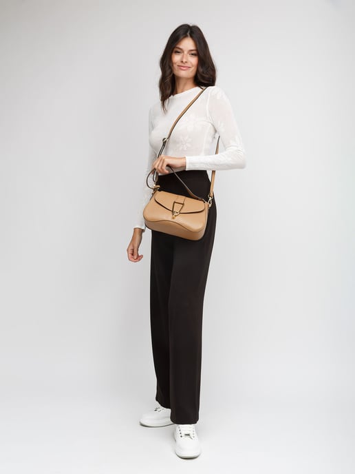 Giulia Monti Schultertasche Camel - Image 5