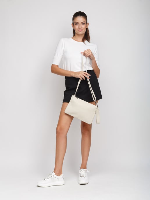 Giulia Monti Umhängetasche Hellbeige - Image 5