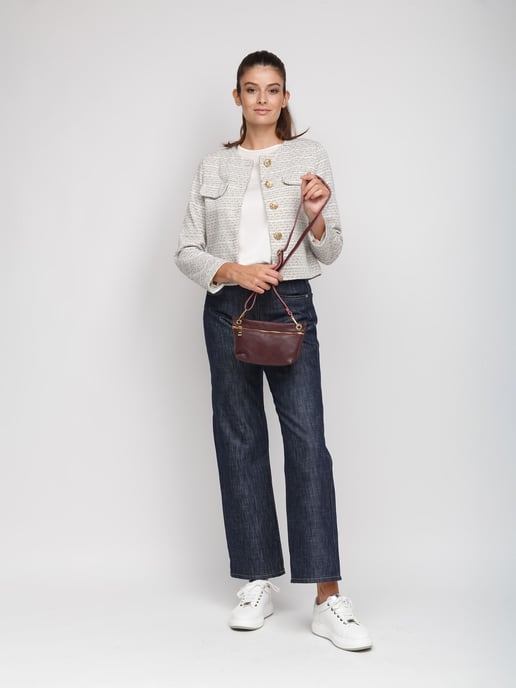 Giulia Monti Umhängetasche Bordeaux - Image 5