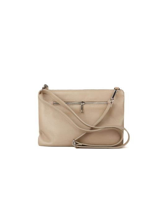 Giulia Monti Umhängetasche Grau Beige - Image 3