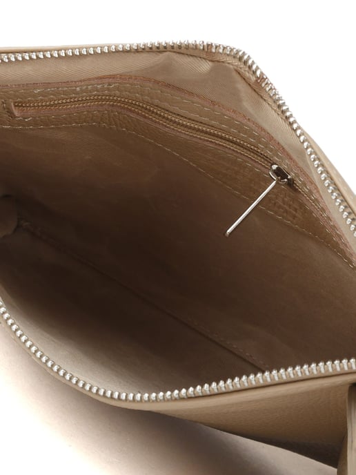 Giulia Monti Umhängetasche Grau Beige - Image 4
