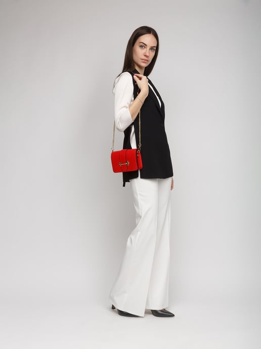 Giulia Monti Umhängetasche Klassisch Rot - Image 5