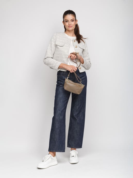 Giulia Monti Umhängetasche Taupe - Image 5