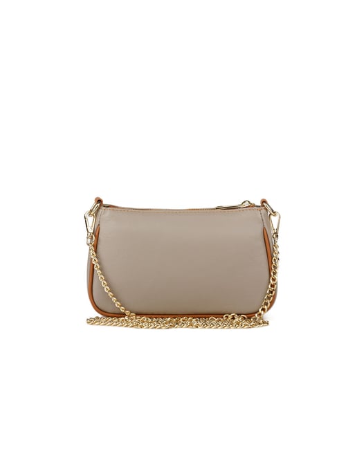 Giulia Monti Umhängetasche Taupe Goldbraun - Image 3