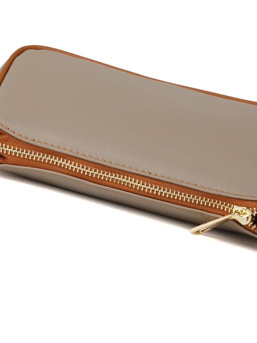 Giulia Monti Umhängetasche Taupe Goldbraun - Image 4