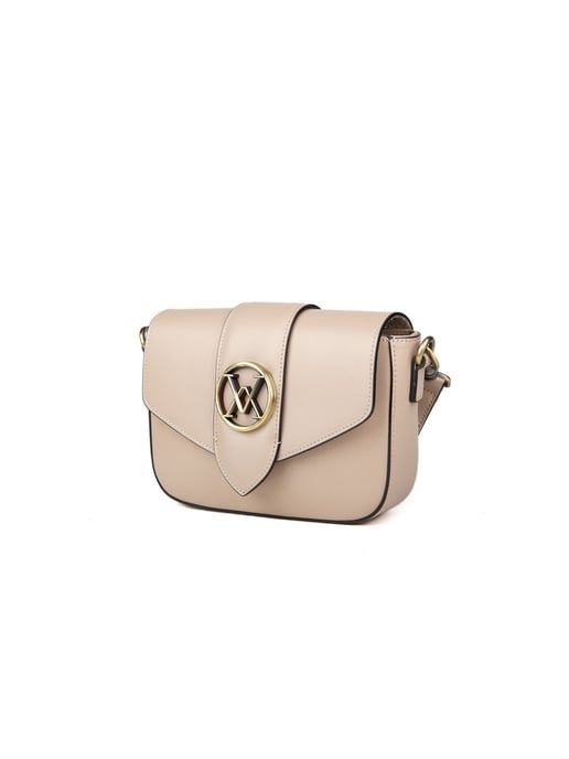 Giulia Monti Umhängetasche Grau Beige - Image 2