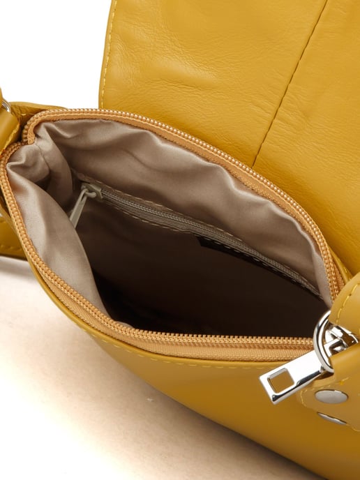 Giulia Monti Schultertasche Senfgelb - Image 4