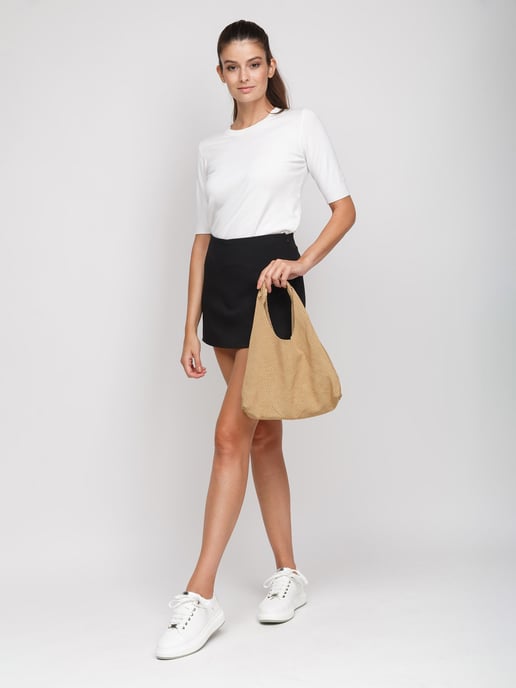 Giulia Monti Handtasche Grau Beige - Image 5